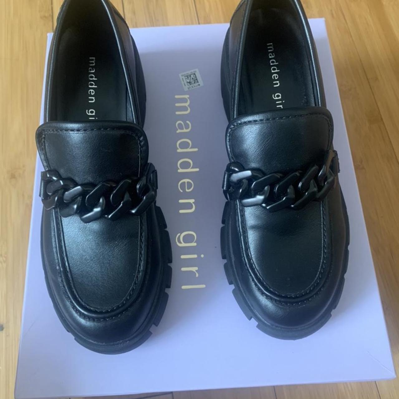 Madden girl Hoxtonn Black Pari basically new worn a... Depop