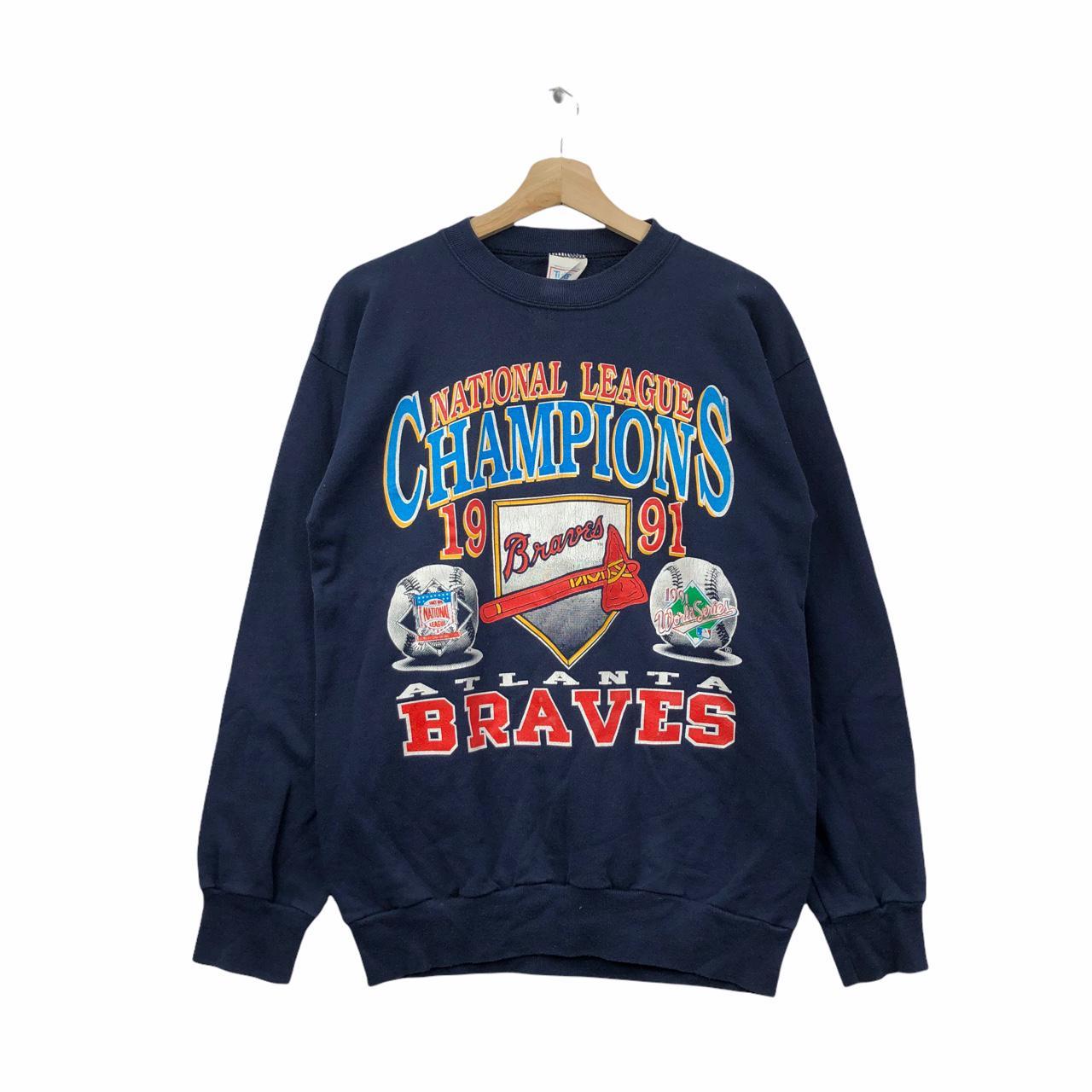 1991 Atlanta Braves NL Champs World Series All Over Print MLB T