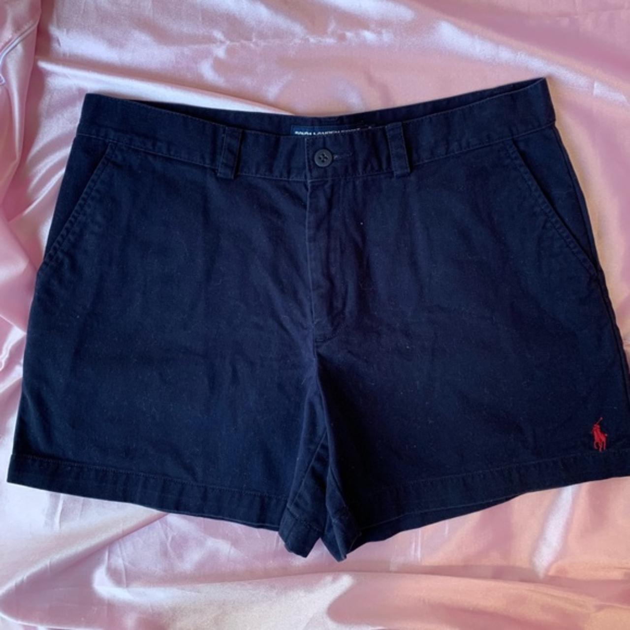 Polo Ralph Lauren Navy Blue Shorts size... - Depop
