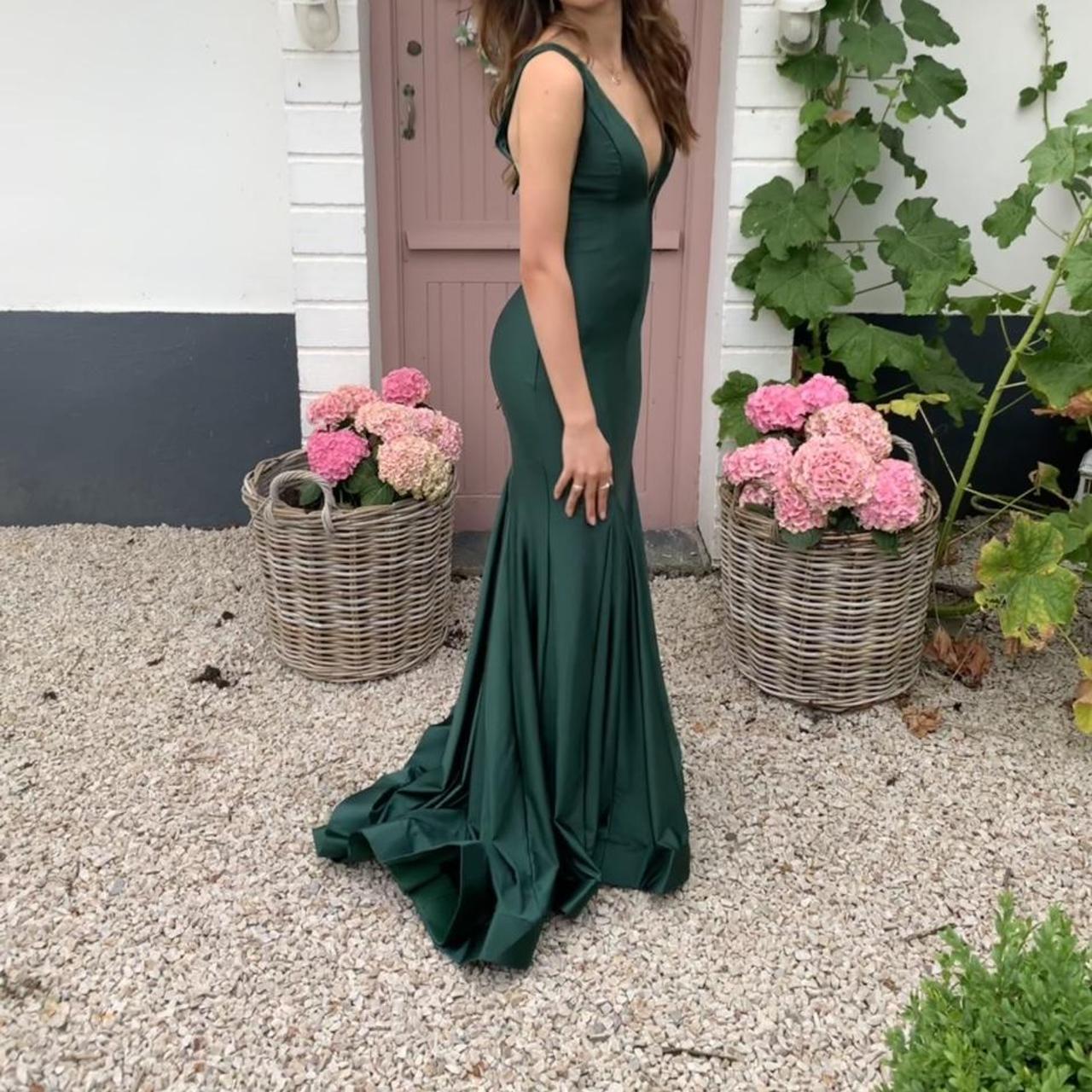 Green debs outlet dress