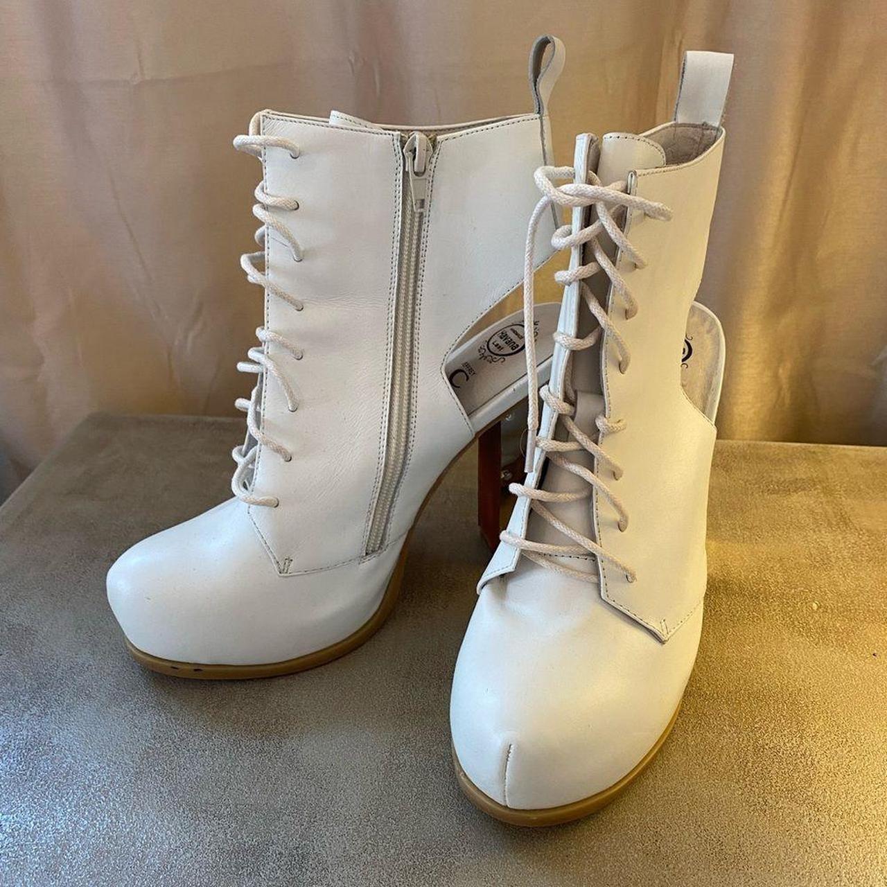 Jeffrey campbell white hot sale boots