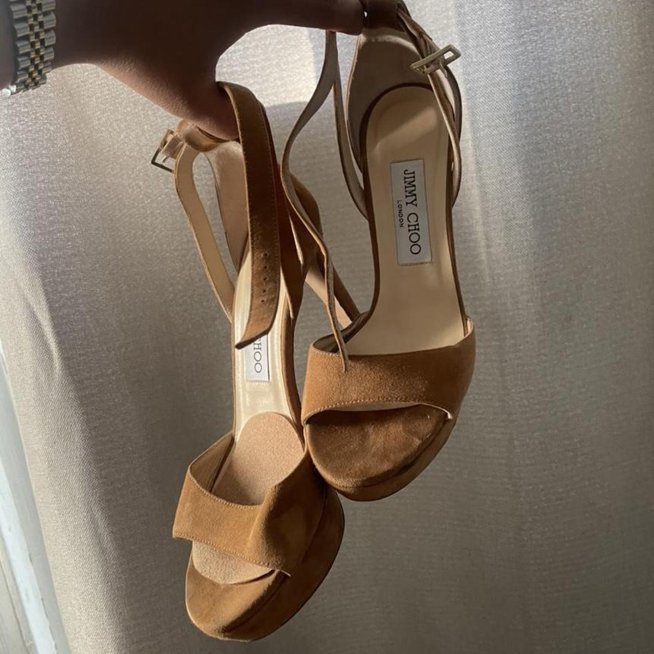 JIMMY CHOO Brown Platform Heels , EUR SIZE 36 1/2, US...