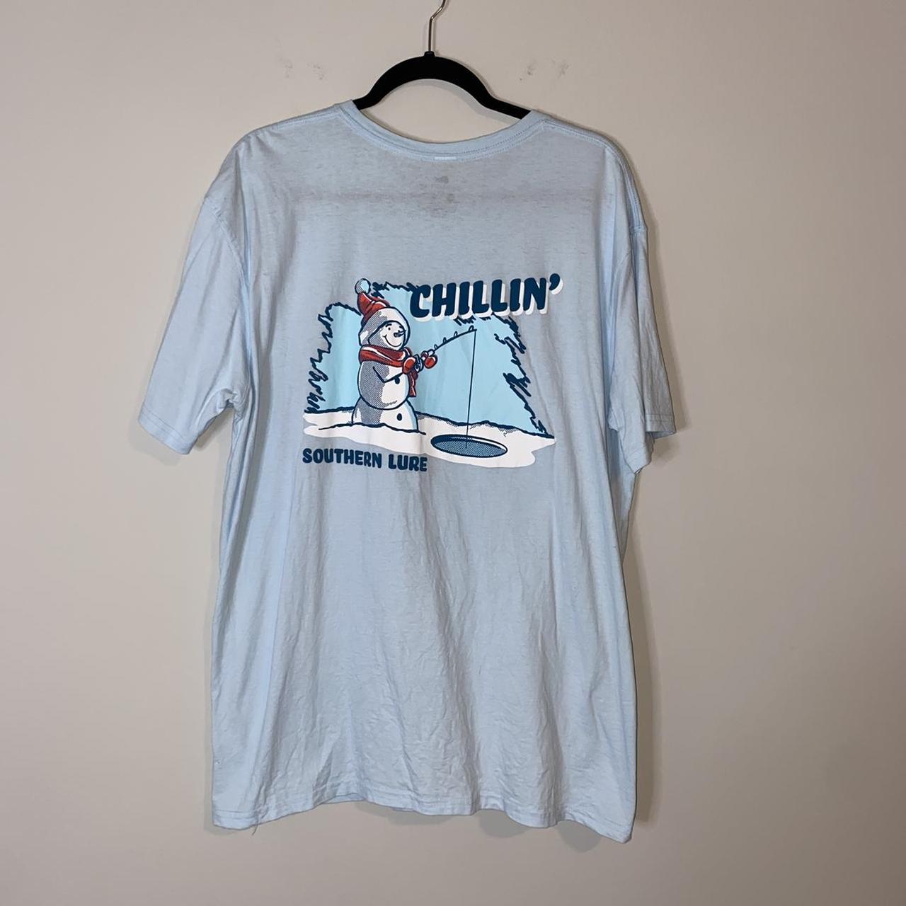 Southern Lure Sky Blue Chillin' Graphic Short Sleeve - Depop