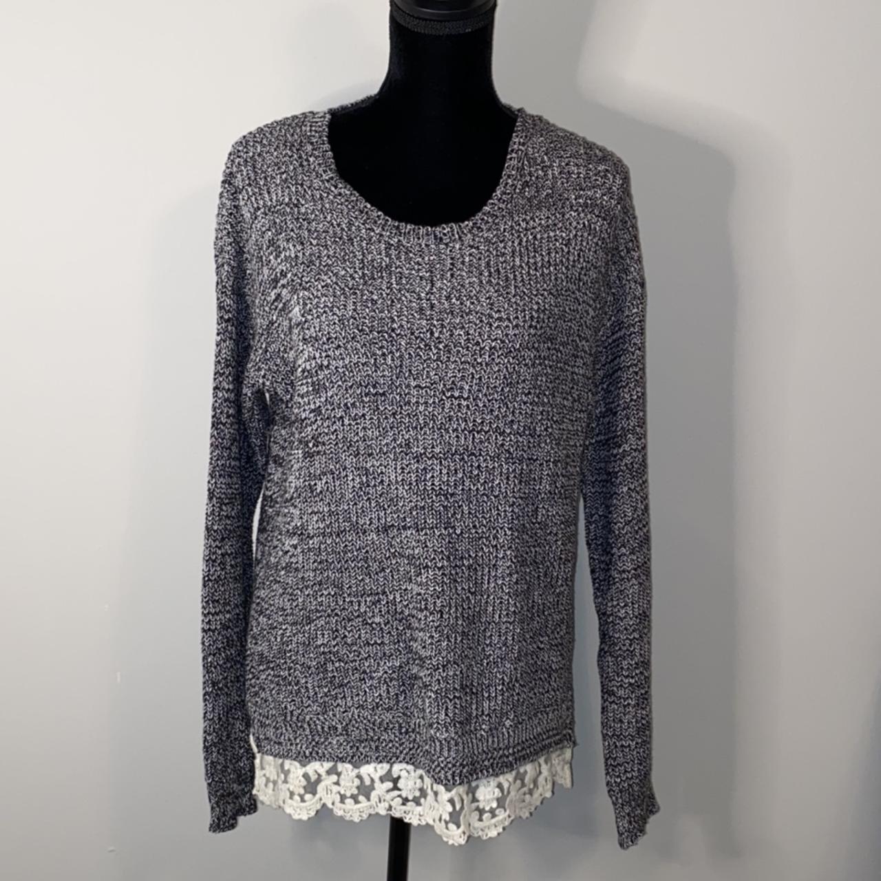 Forever 21 Women's Black and Grey Jumper