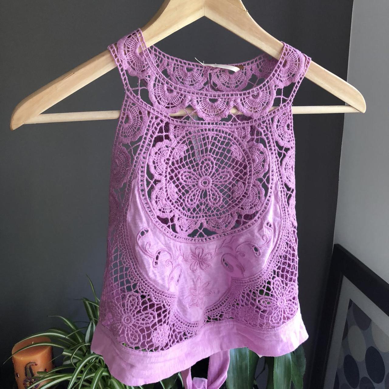 Product Image 1 - Free people crochet lilac crop