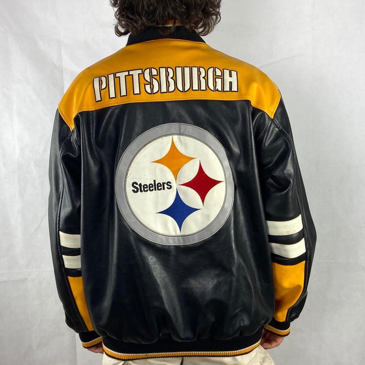 Pittsburgh Steelers nfl jacket Size m Good - Depop