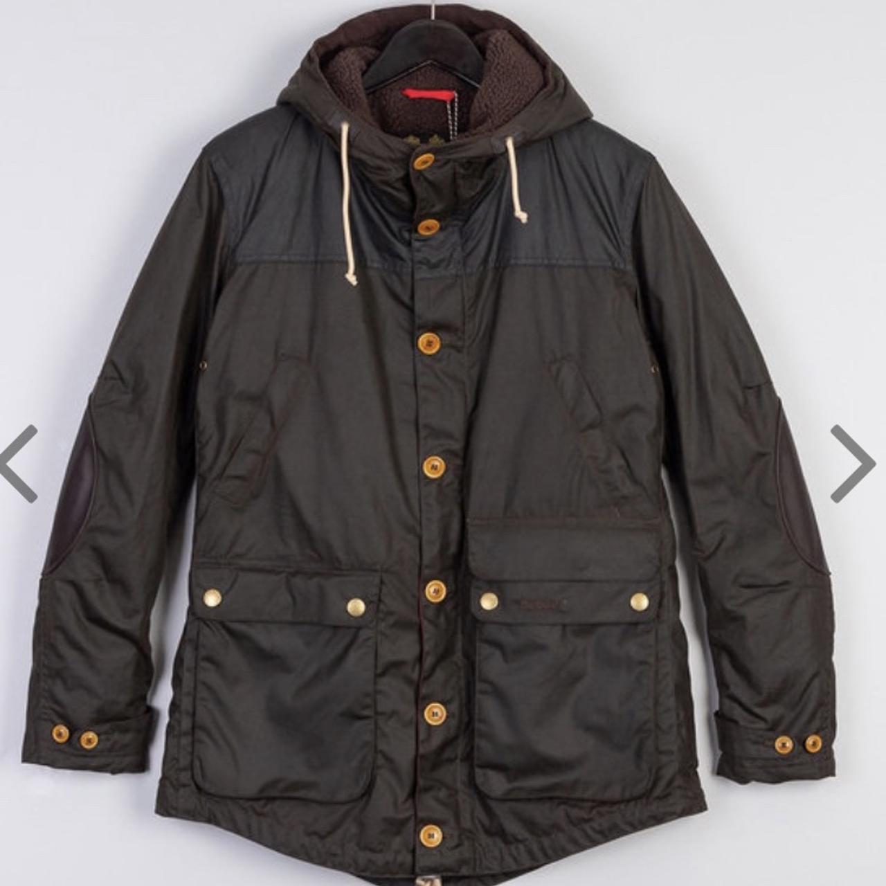 Barbour game parka sales navy