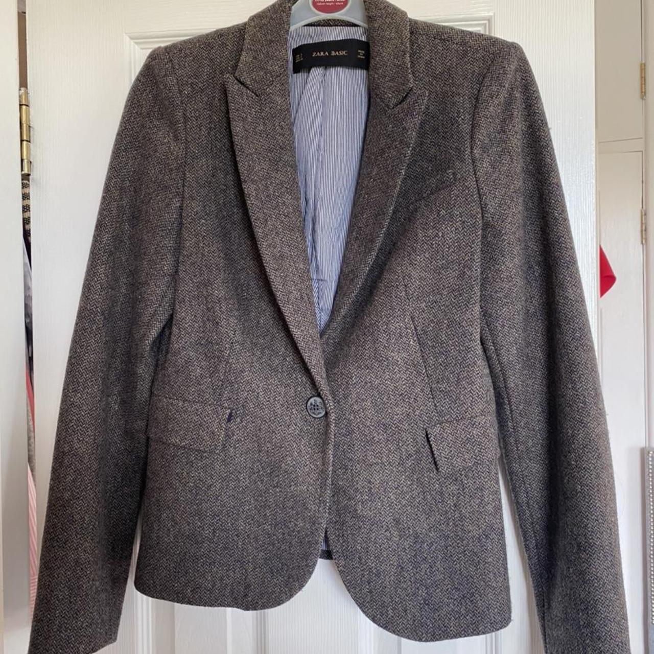 Elbow Patches Tweed Jacket Womens Zara Elbow Patches Tweed Blazer