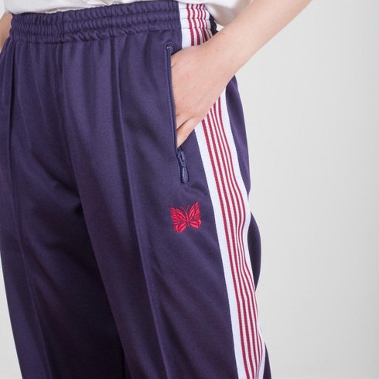 Needles (nepenthes) purple red white track pants - | Depop