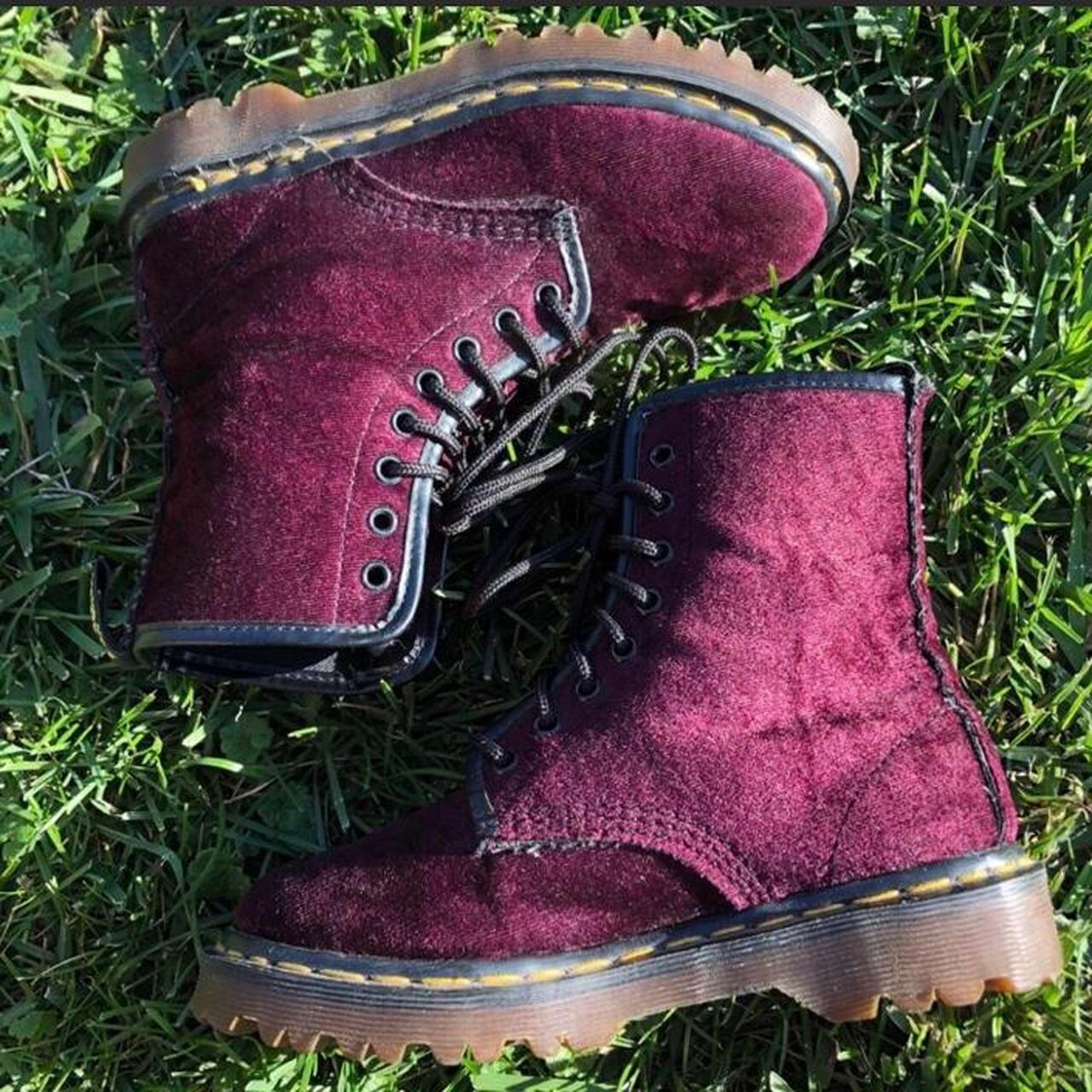 Purple Velvet Doc Martens Pascal Velvet Velvet Doc Martens