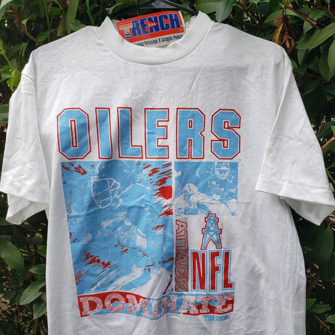 Houston Oilers Vintage Nfl Art Kids T-Shirt