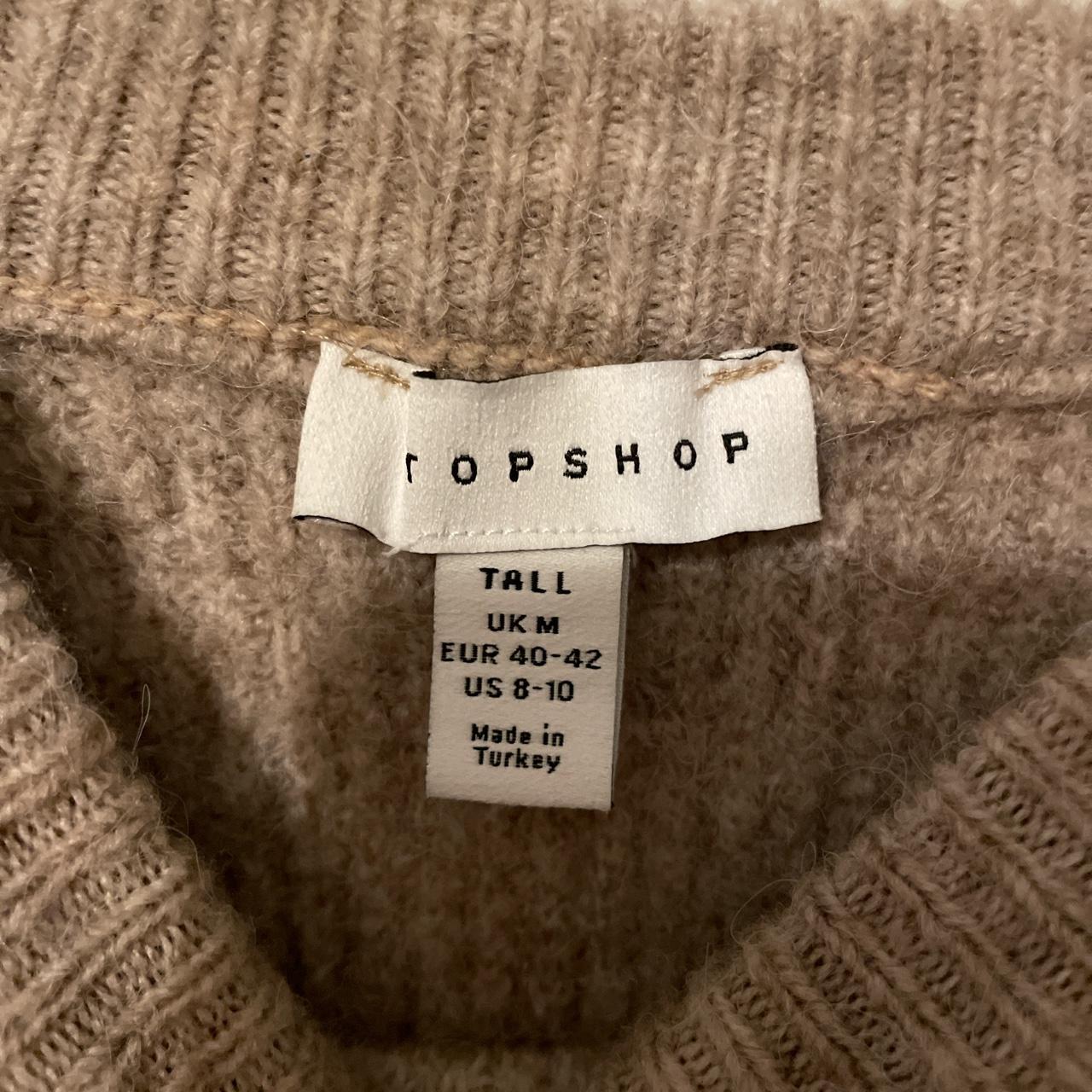 Topshop Tall mink/light brown colour knitted... - Depop