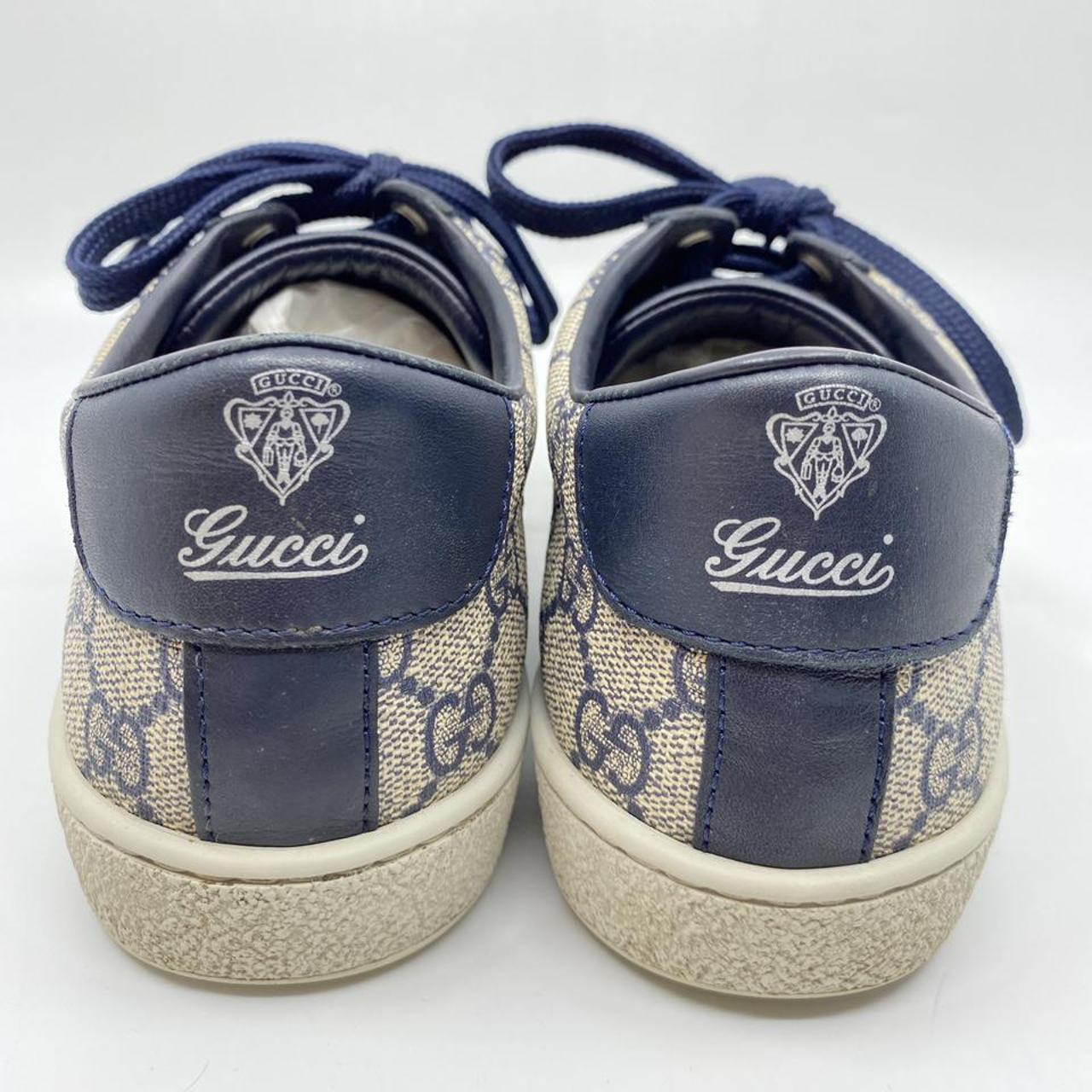 Gucci Women's Cream and Navy Trainers (3)