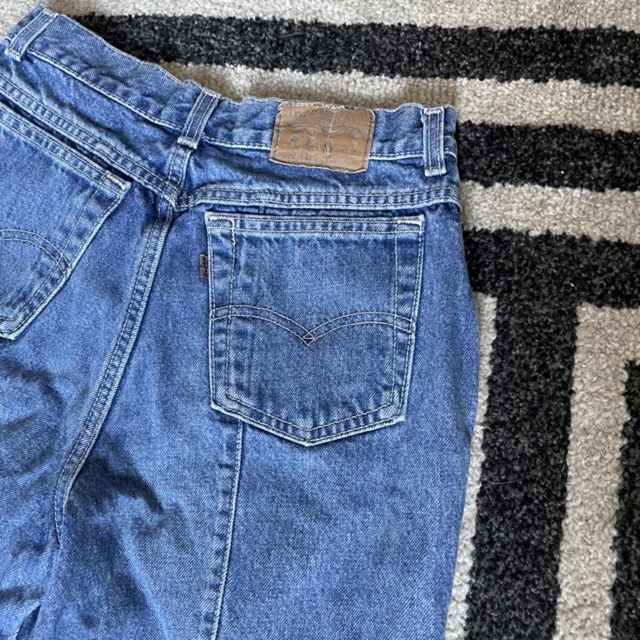 vintage levi’s high waisted tapered jeans with... - Depop