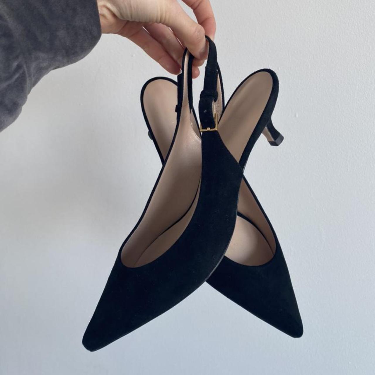 stuart weitzman black suede heels