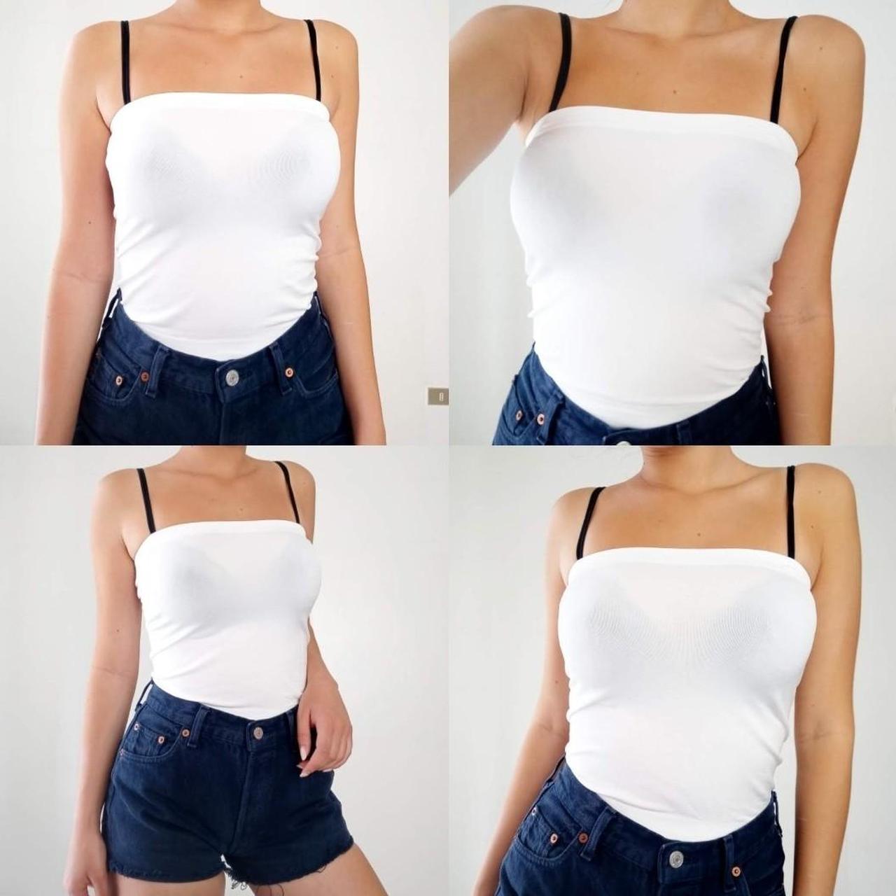 Top Bandeau Donna Senza Spalline - Reggiseno Imbottito, Elasticizzato, Senza Cuciture - Foto 7