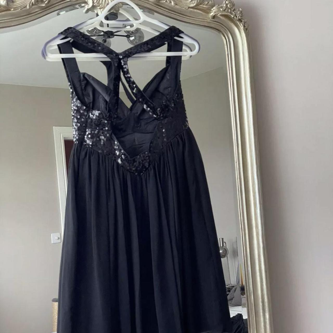 lipsy black knitted dress