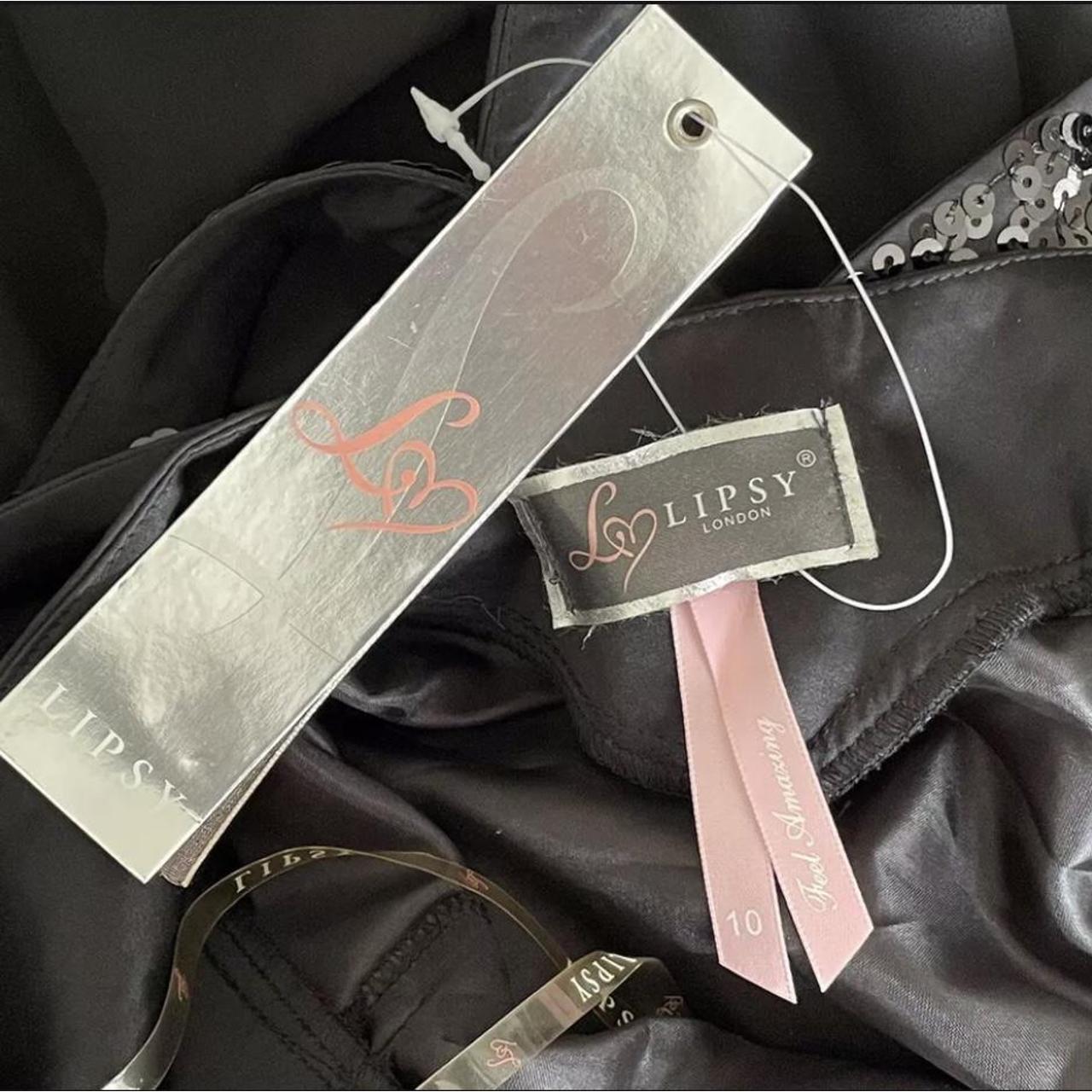 lipsy black knitted dress