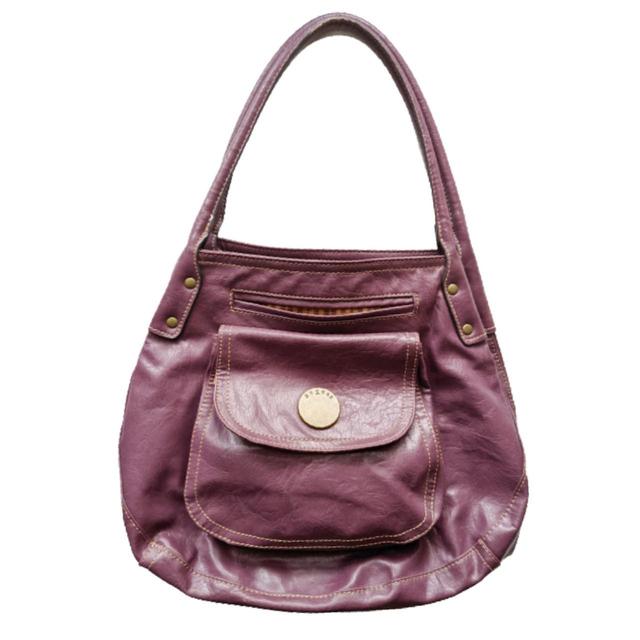 LIZ CLAIBORNE LEATHER Co. Small Brown Leather Handbag Purse $9.99 - PicClick