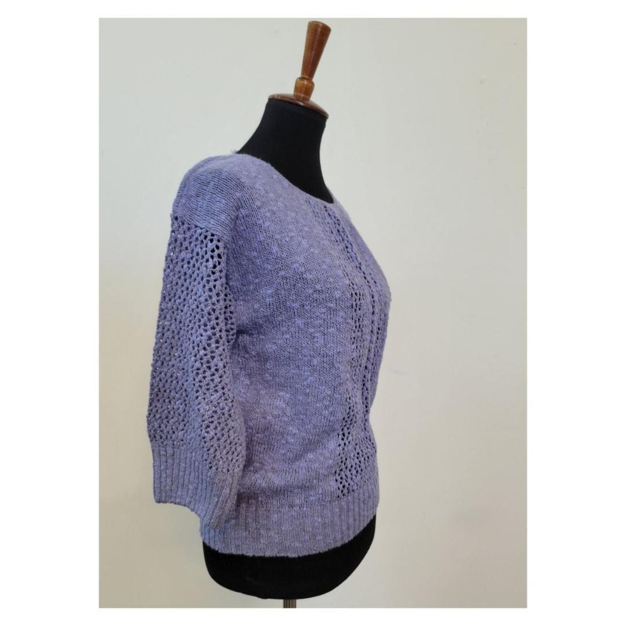 Diane von Furstenberg Women's Purple and Blue Blouse (2)