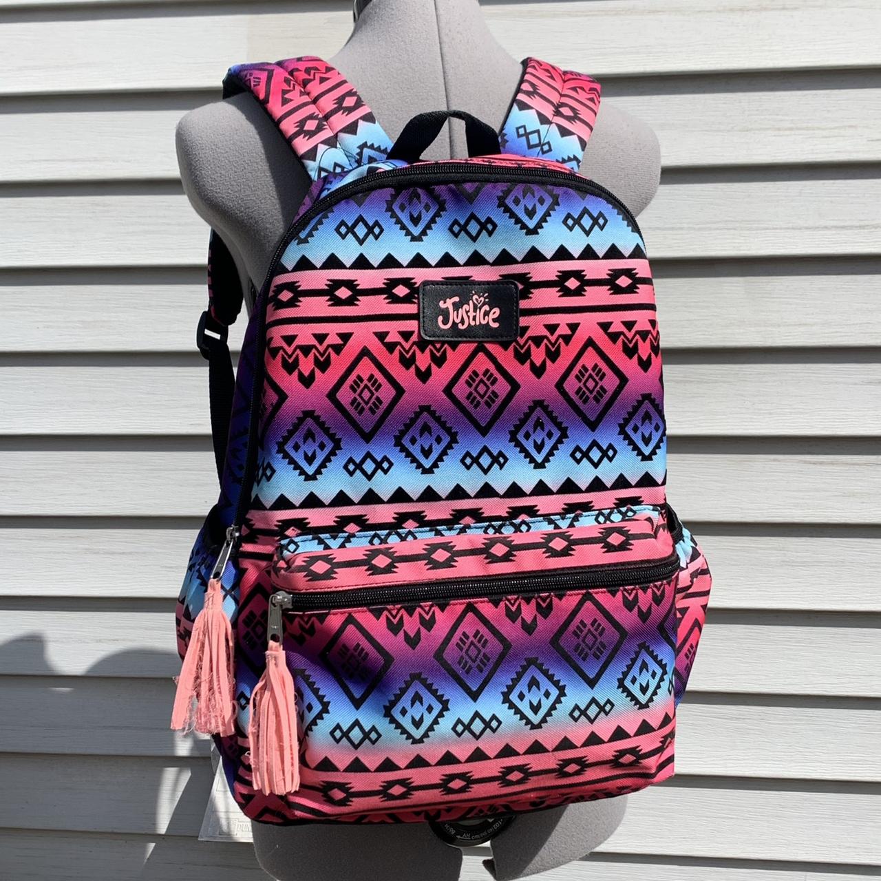 Justice Backpack Southwest Aztec Print School Book Depop