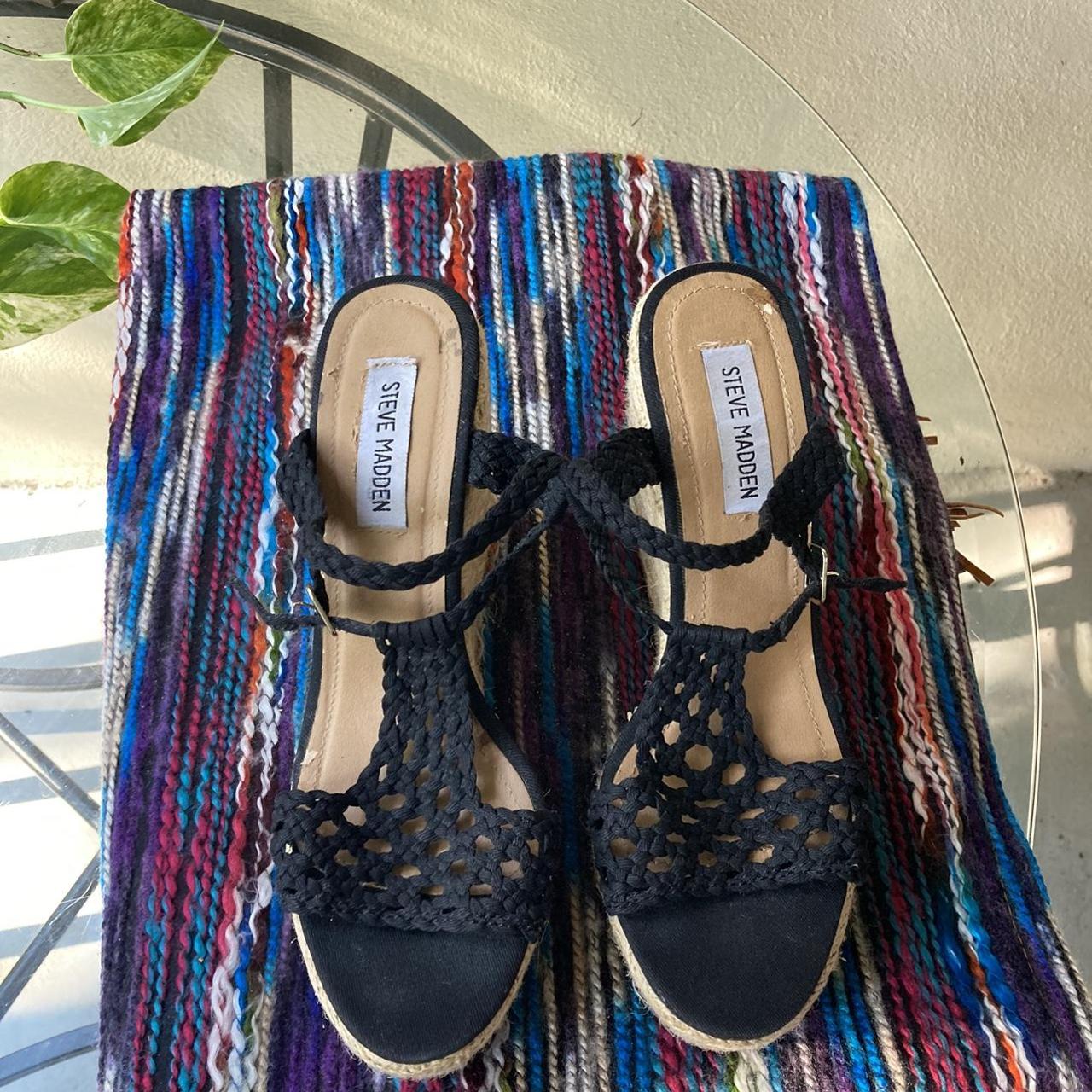 Steve madden sale black espadrille sandals