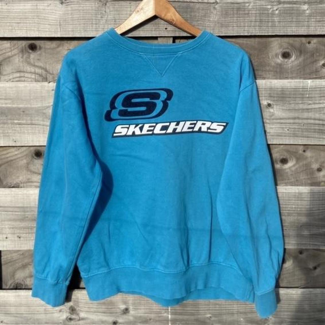 Skechers Men's Blue Sweatshirt | Depop