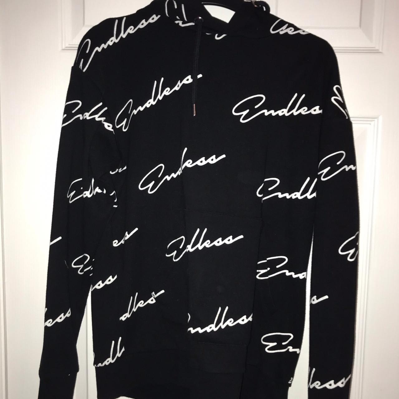 Primark men s hoodie. Says endless all over it. Depop