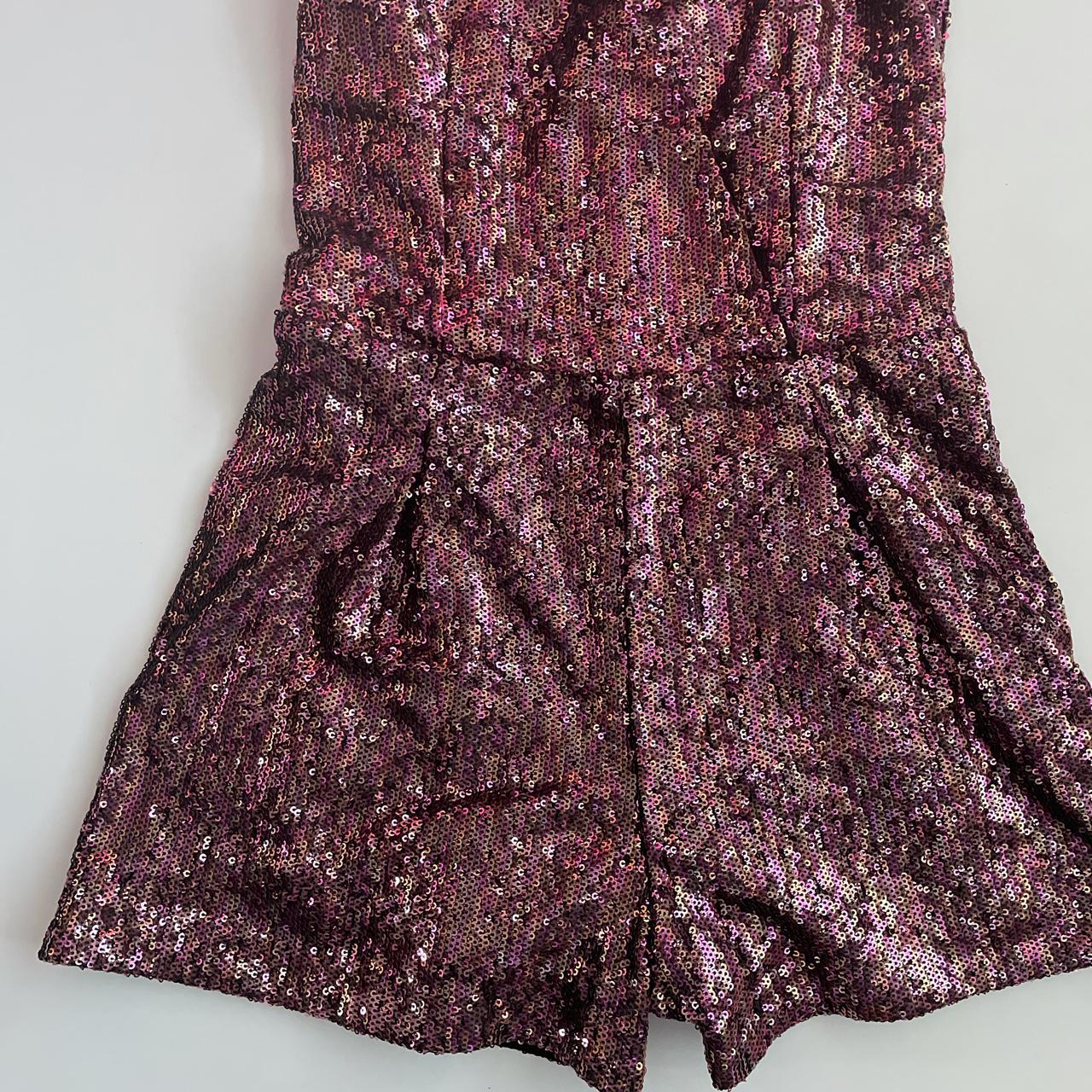 stunning glitter sequence play suit, perfect for a... - Depop