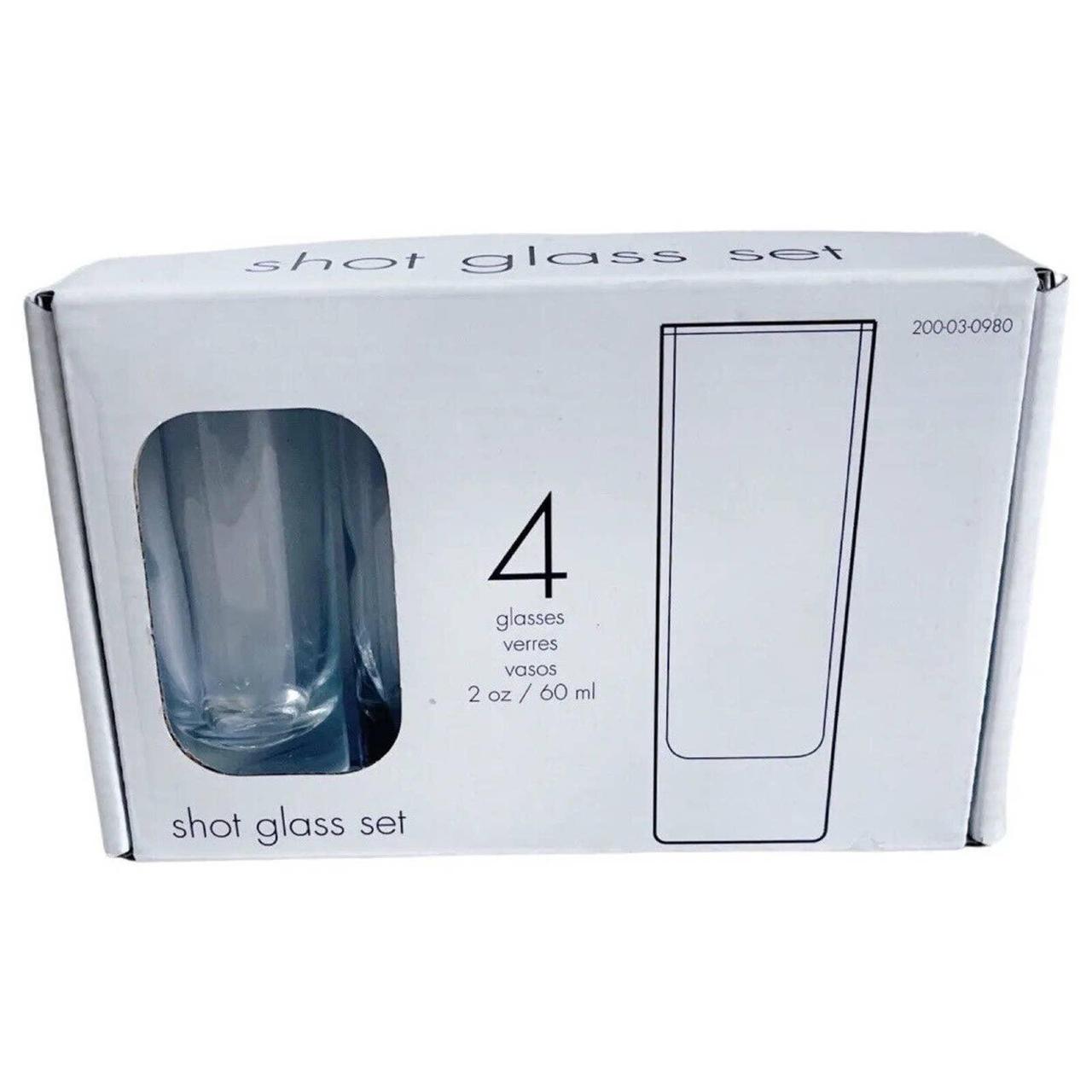 2oz Tall Double Shot Glasses 4pc 🎨 Colors Clear 📏... Depop