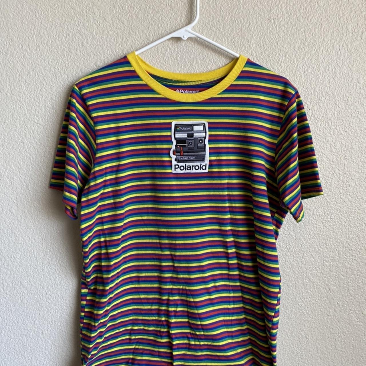Polaroid Patch Graphic Tee Size:M I never wear it;(... - Depop