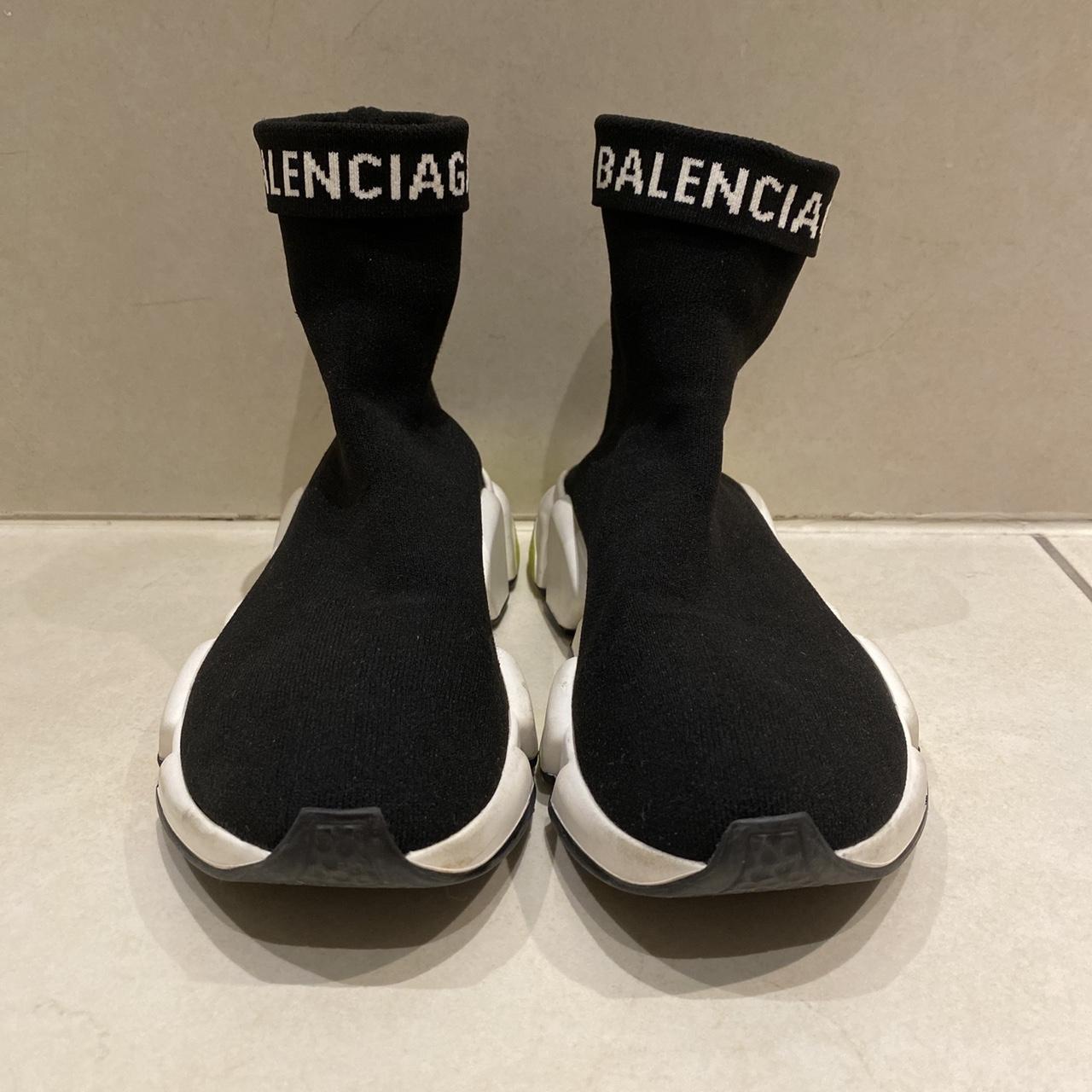 Balenciaga sock shoes in black. Size 38 / UK 5. Fits... Depop