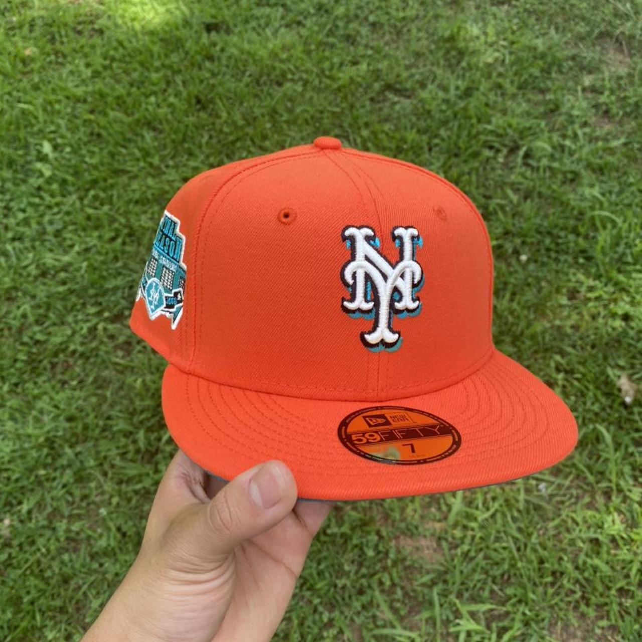 NEW YORK METS SHEA STADIUM ORANGE BRIM NEW ERA FITTED HAT – Sports World 165