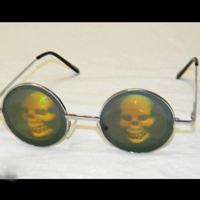 Skull hologram sales sunglasses