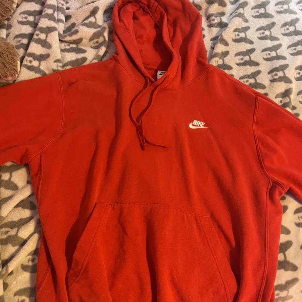 Nike Men's Red Hoodie | Depop