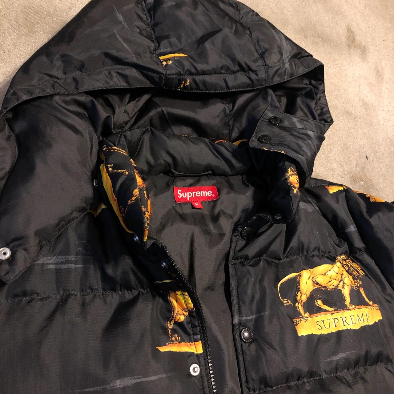 Supreme lions sales puffy jacket