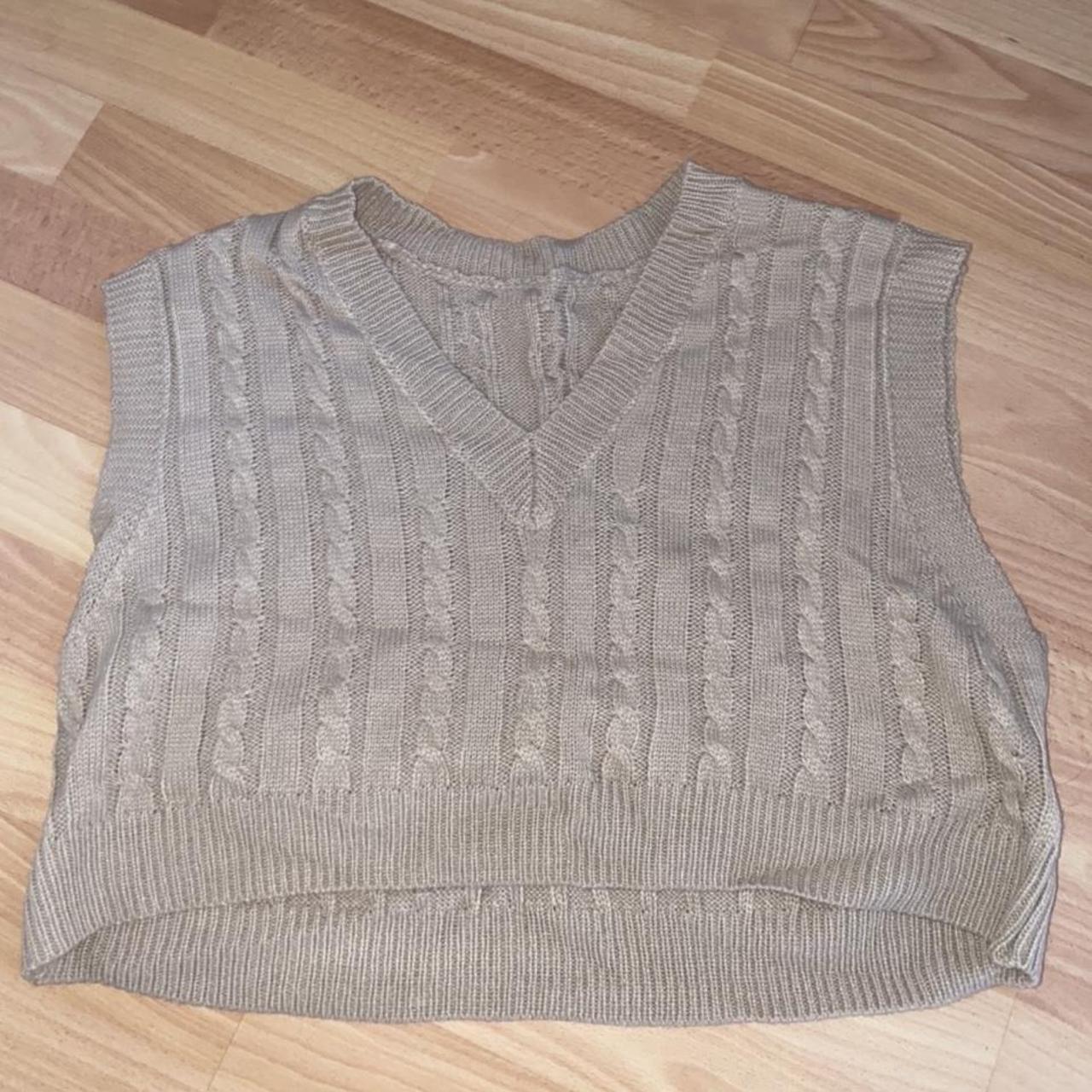 Nude Sweater Vest Never Been Worn Size L Free Depop