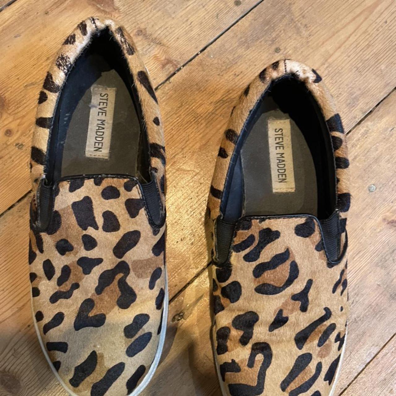 Steve madden 2025 loafers leopard