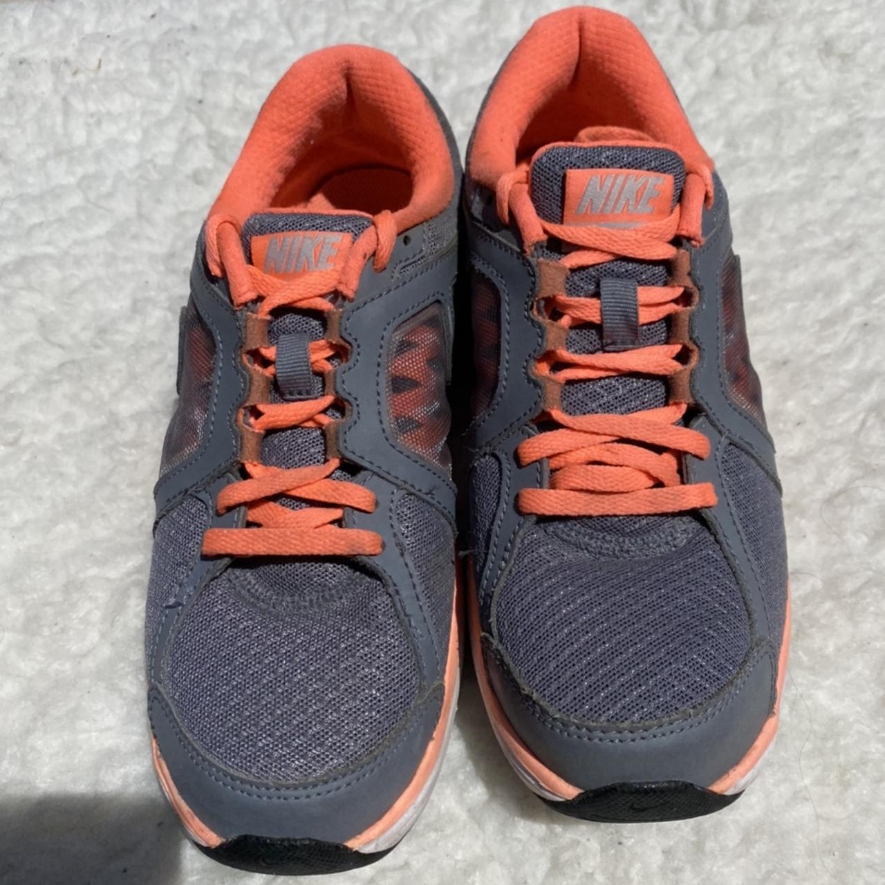 Nike dual fusion grey neon coral Depop