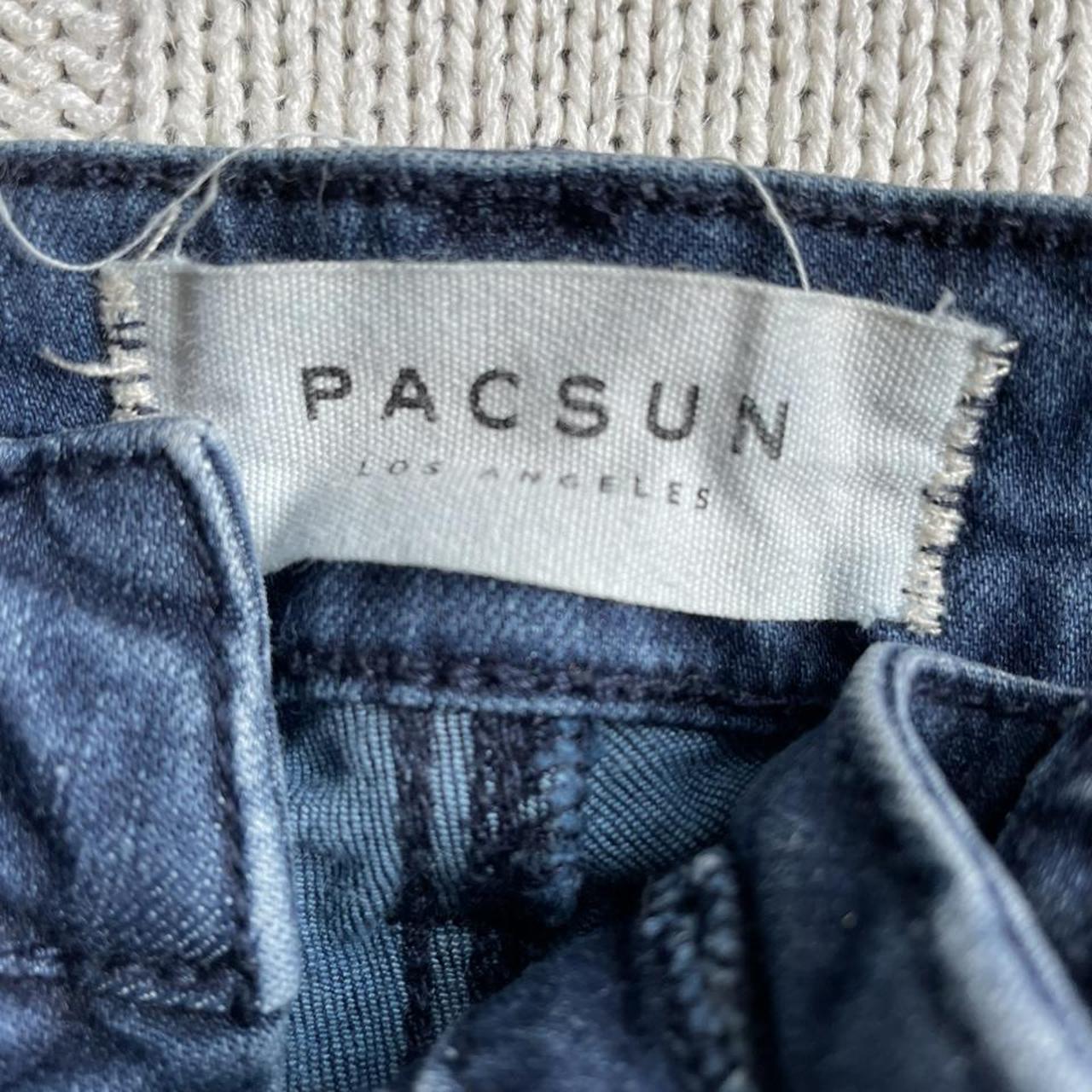 Mini denim shorts from Pacsun Super stretch, high rise - Depop