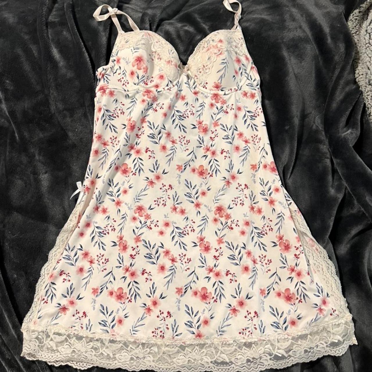 Adorable Laura Ashley lingerie style slip dress with