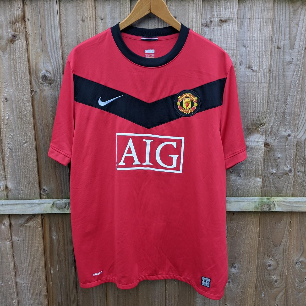 MANCHESTER UNITED 2009 2010 HOME FOOTBALL SHIRT JERSEY LONG SLEEVE NIKE  OWEN 7