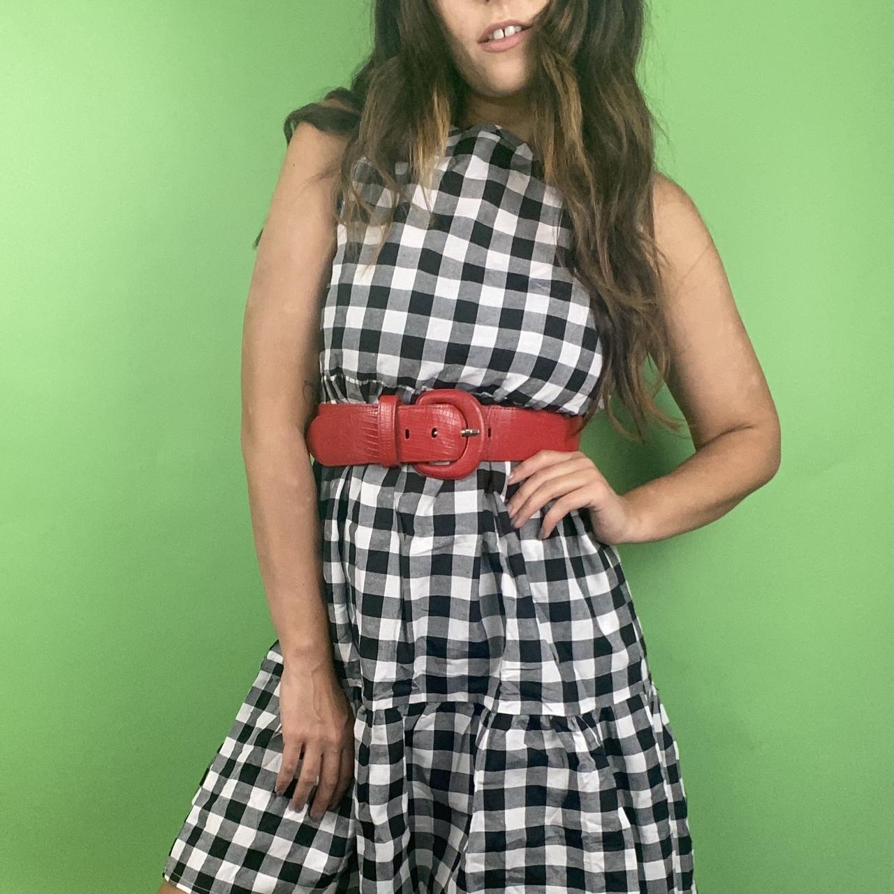 Black and white gingham babydoll dress 🖤 I love... Depop