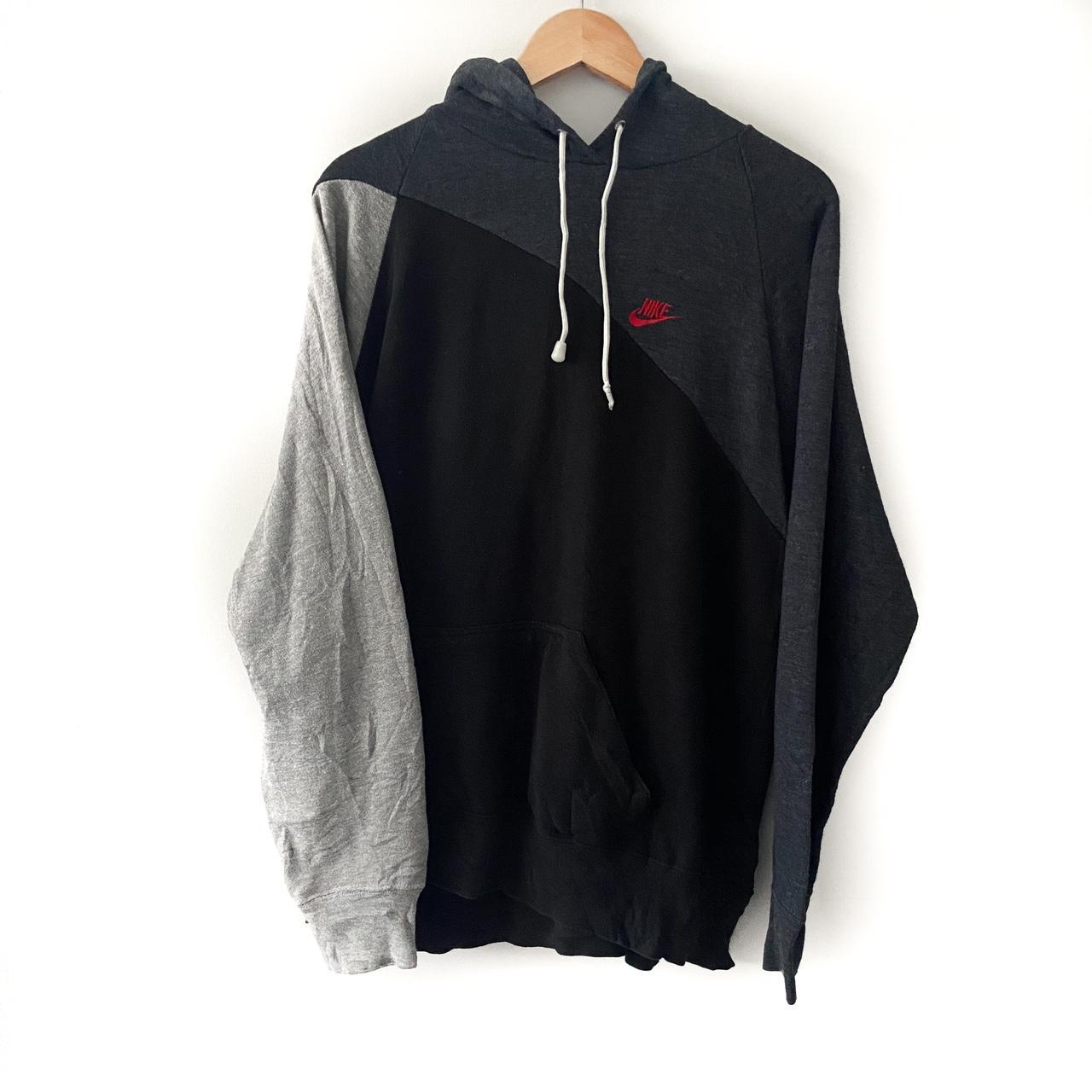 oversized grey nike hoodie