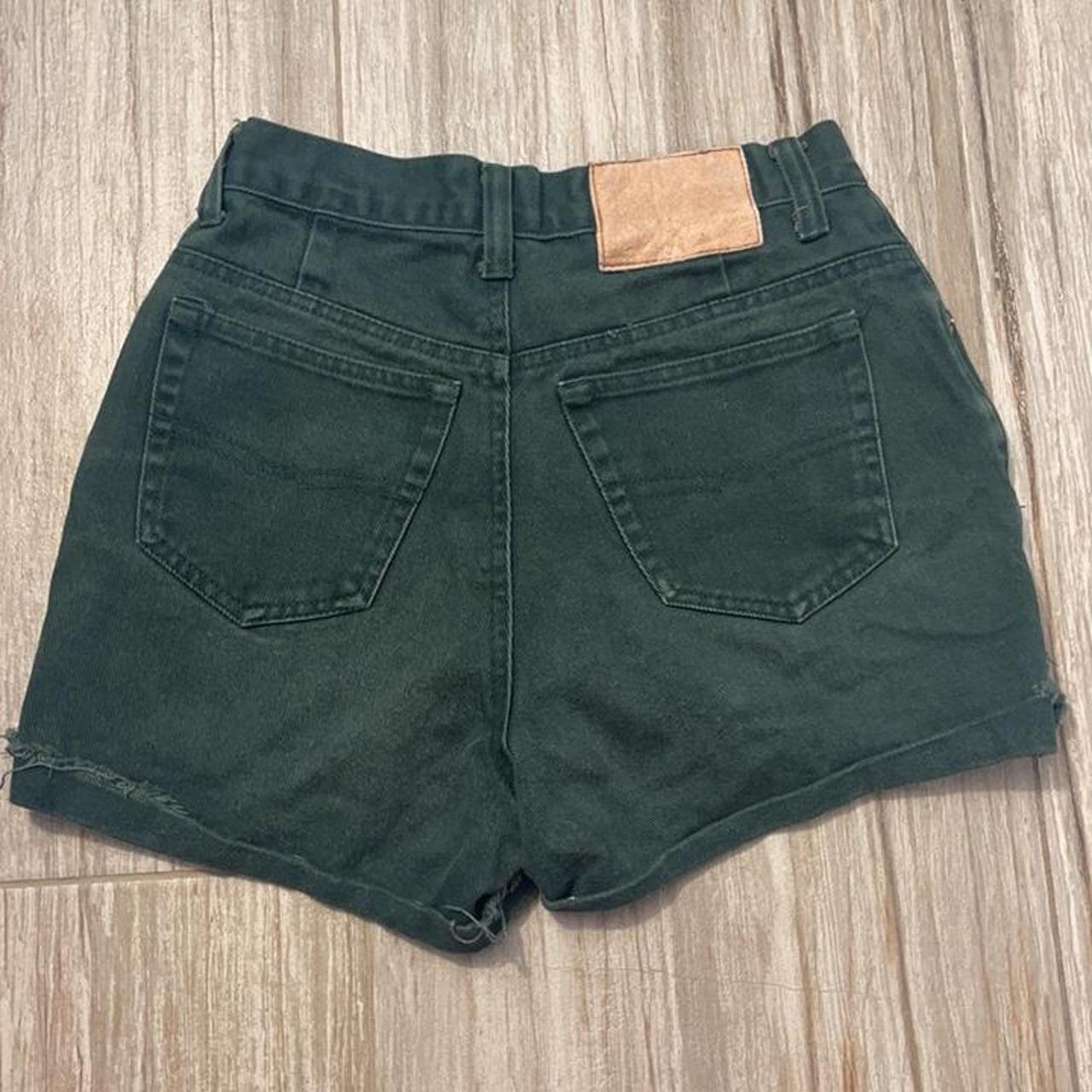 Dark green hot sale jean shorts