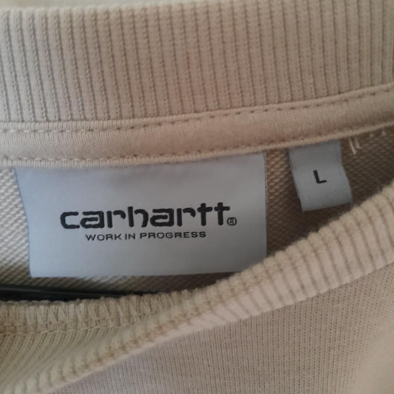 Cream CARHARTT WIP sweater. Literally brand new,... - Depop