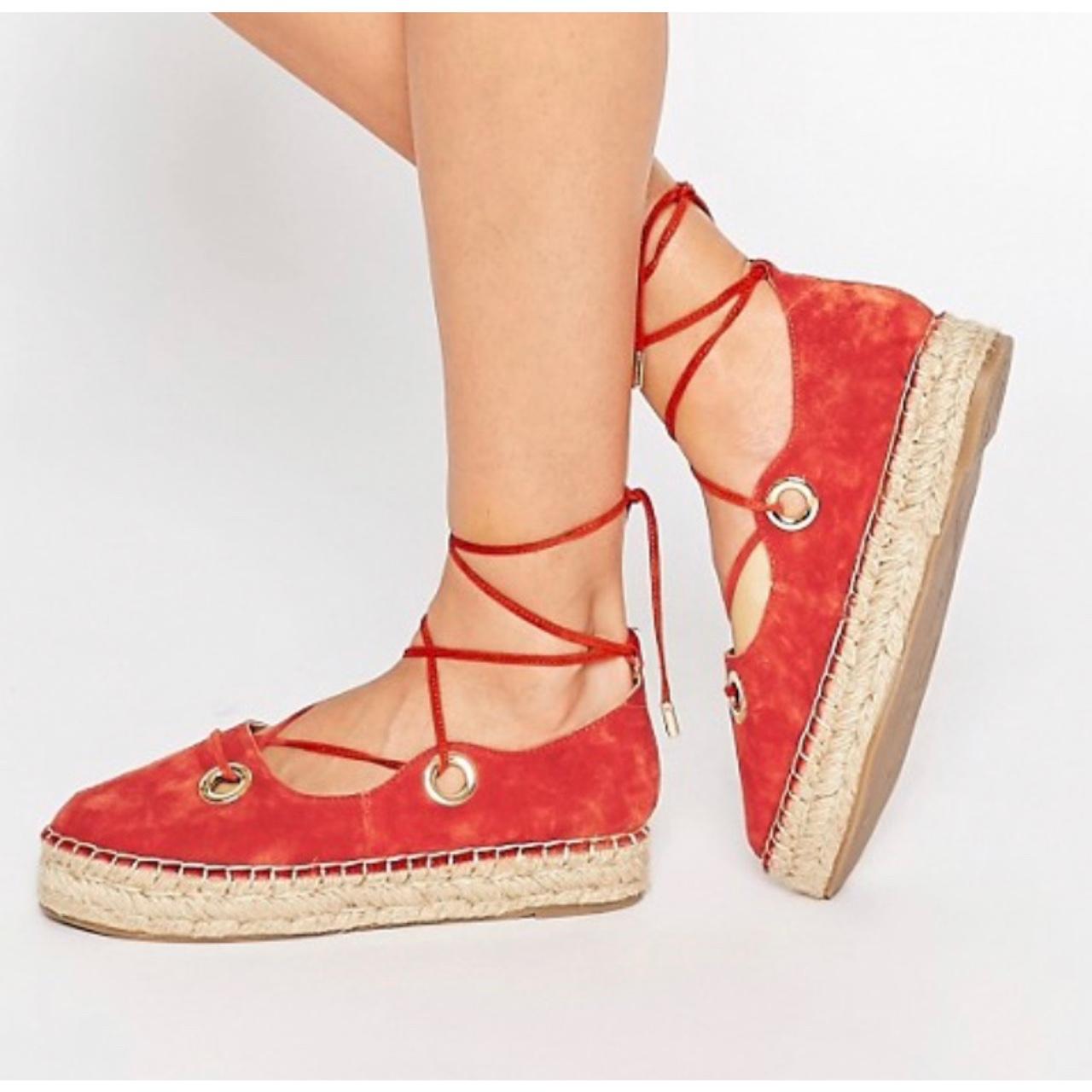 River island deals eyelet sandals