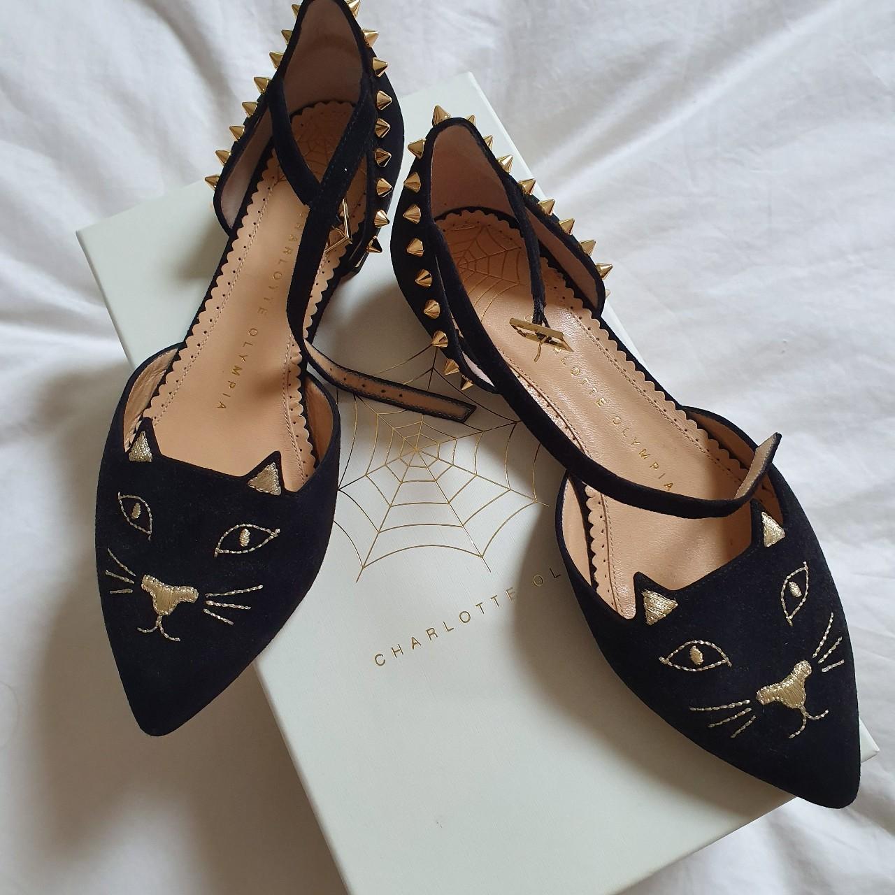 Patent Leather Charlotte Olympia Mid Century Kitty Flats Charlotte