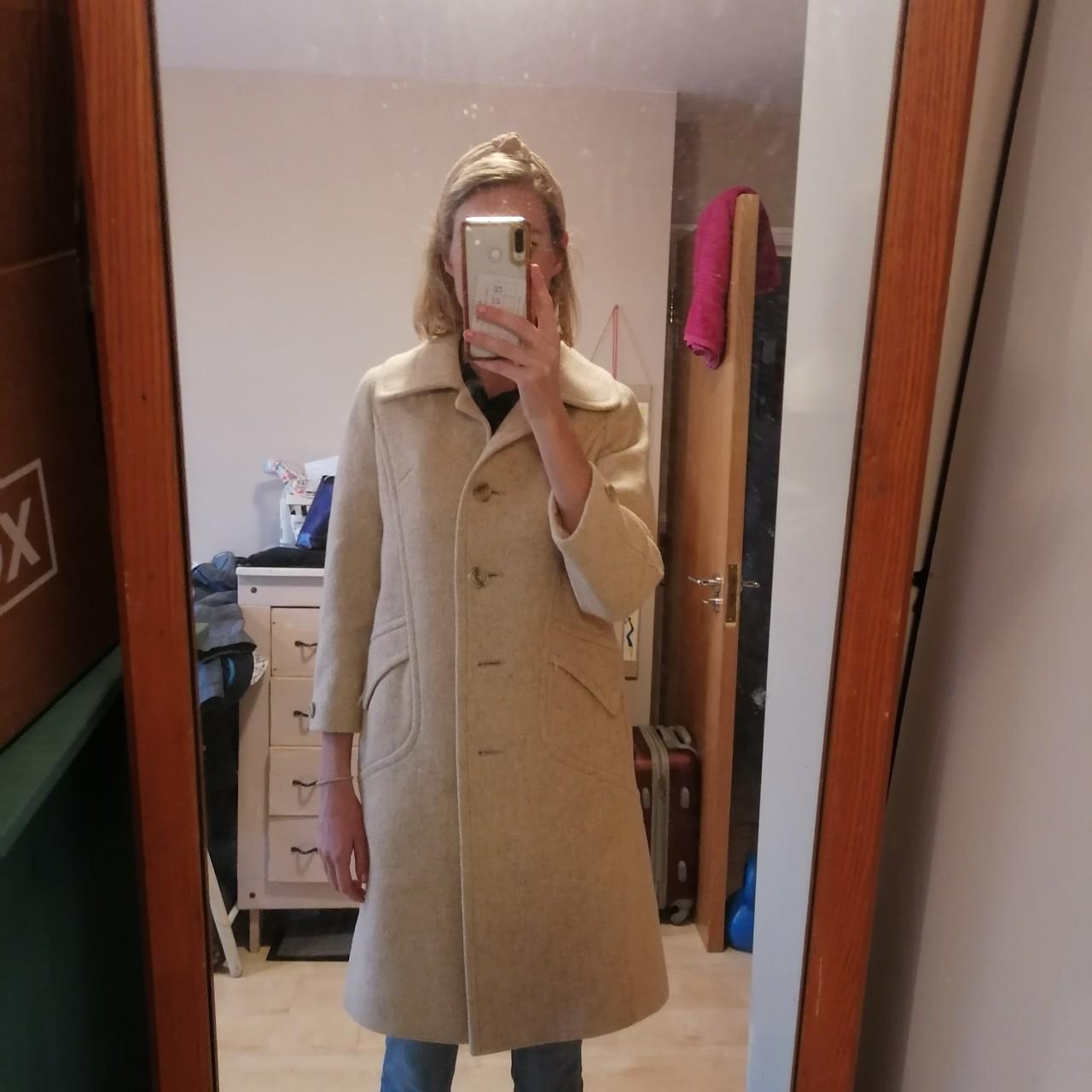 Windsmoor woollen cream coat. 3/4 length... Depop