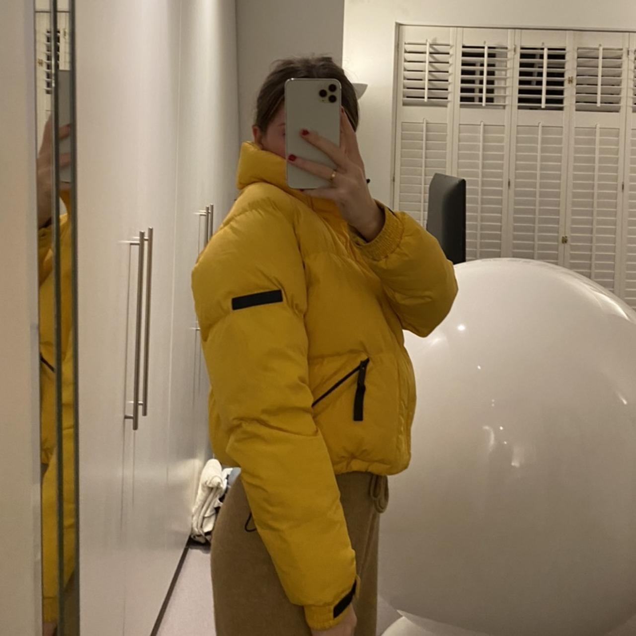 Sandro yellow 2025 puffer jacket